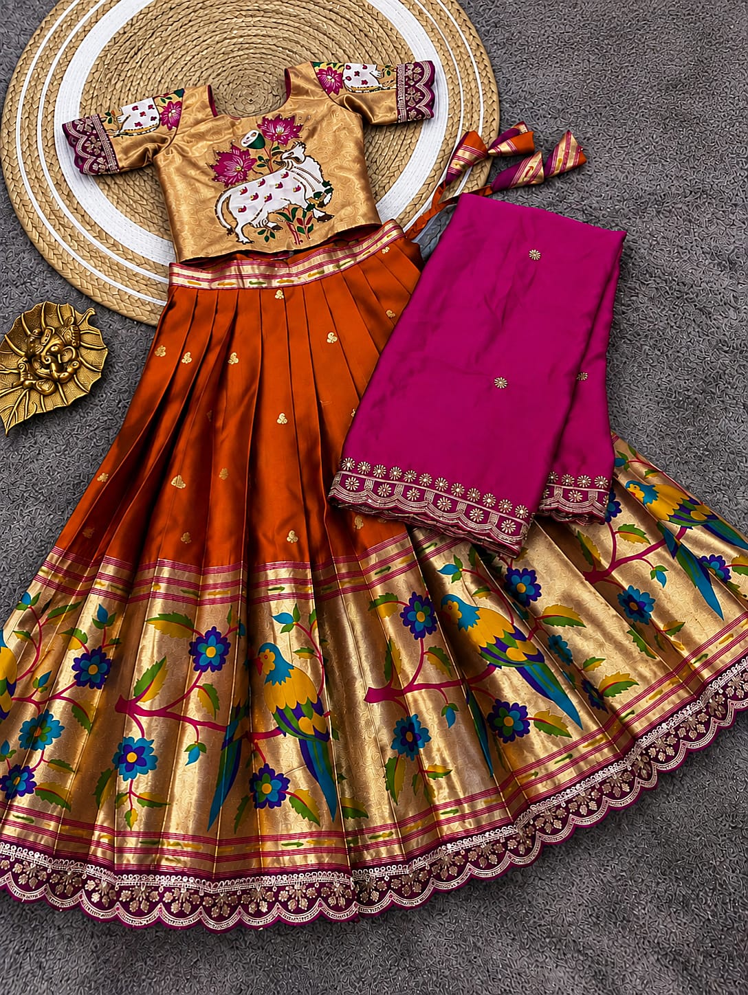 Kids cute paithani sets