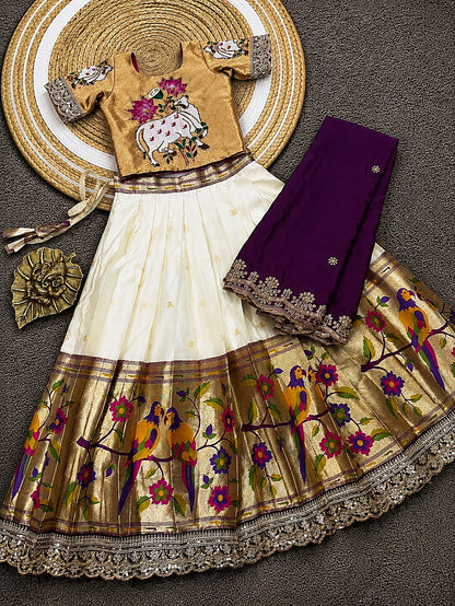 Kids cute paithani sets