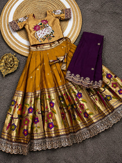 Kids cute paithani sets