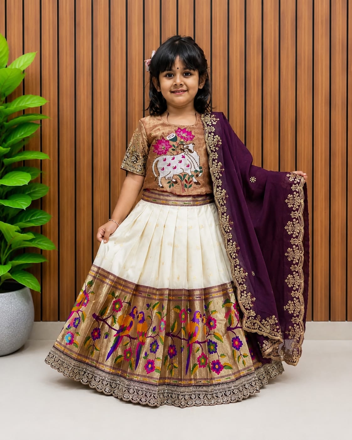 Kids cute paithani sets
