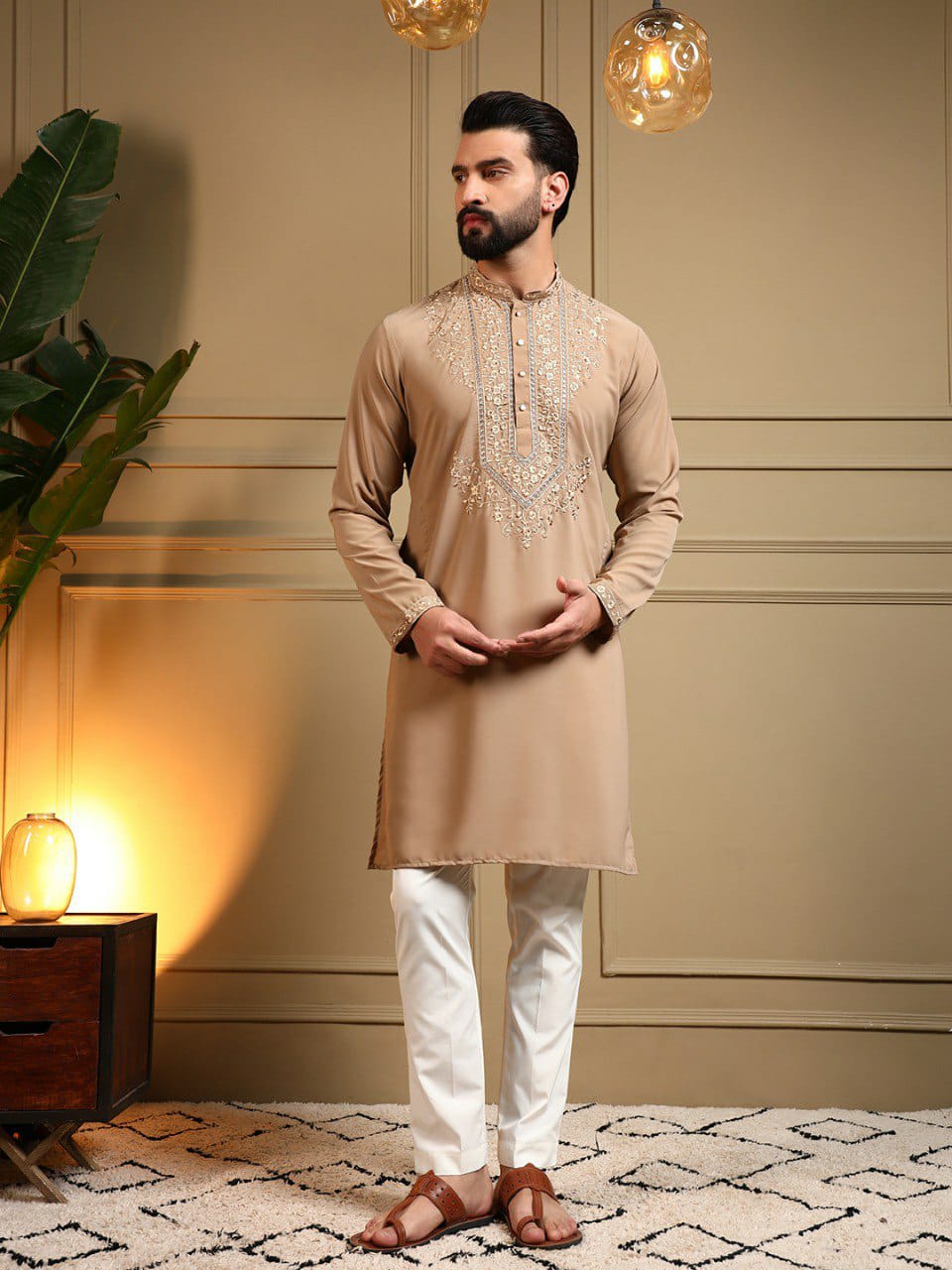 Gents kurta with pyjama Diwali sets