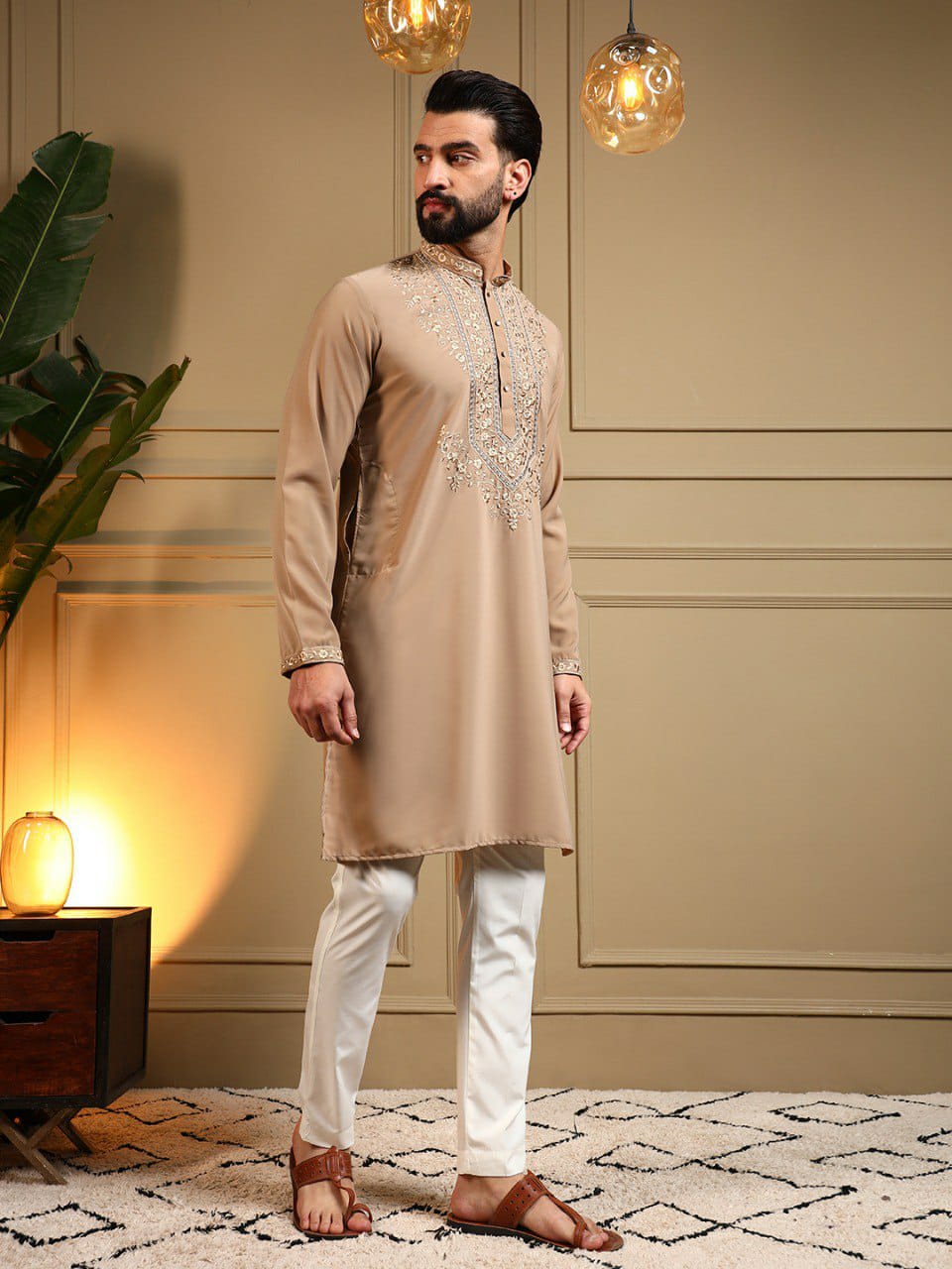 Gents kurta with pyjama Diwali sets