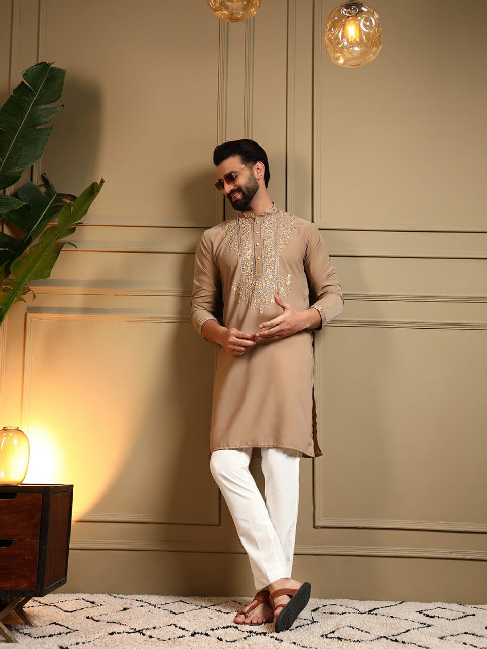 Gents kurta with pyjama Diwali sets