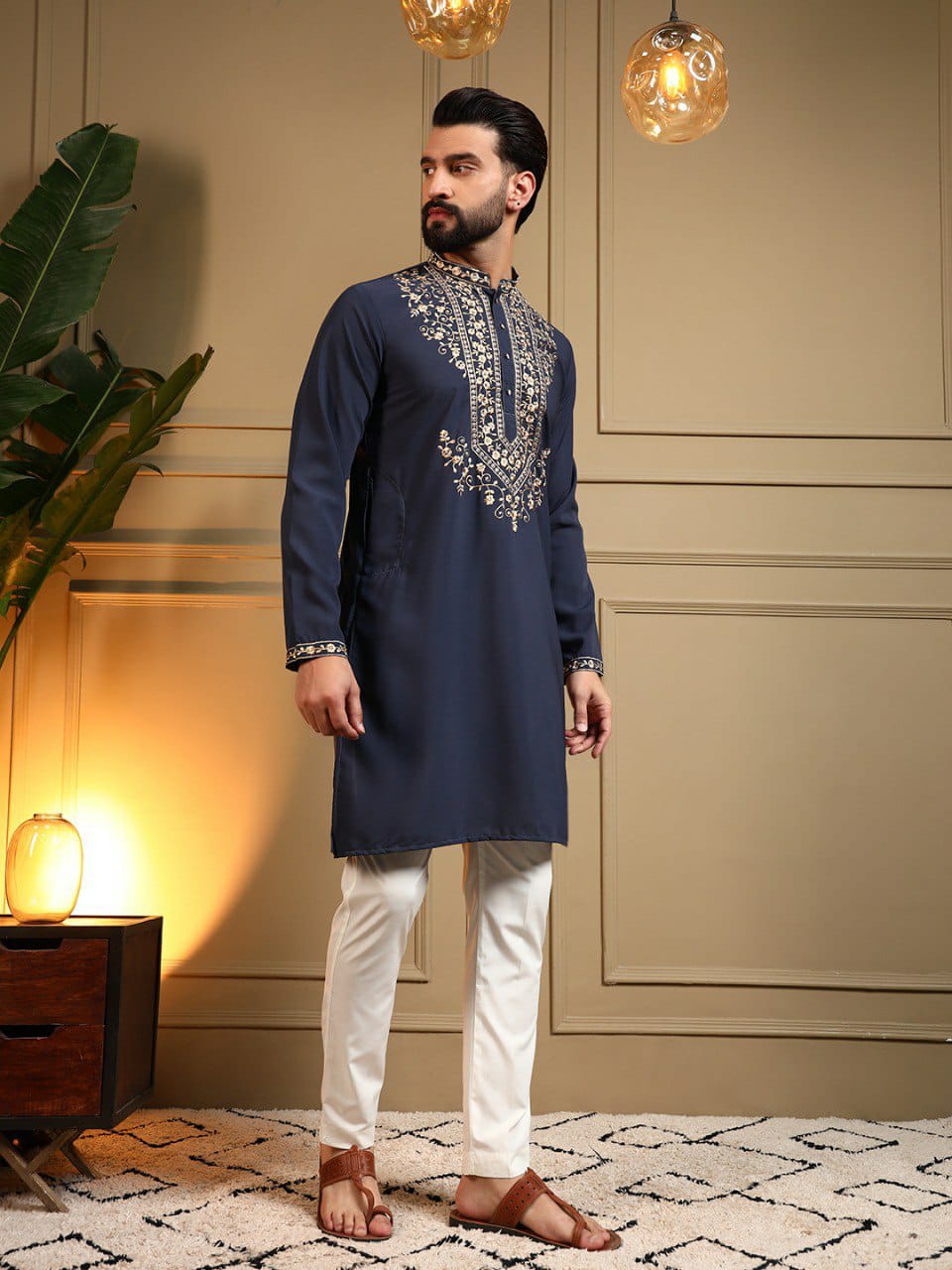 Gents kurta with pyjama Diwali sets