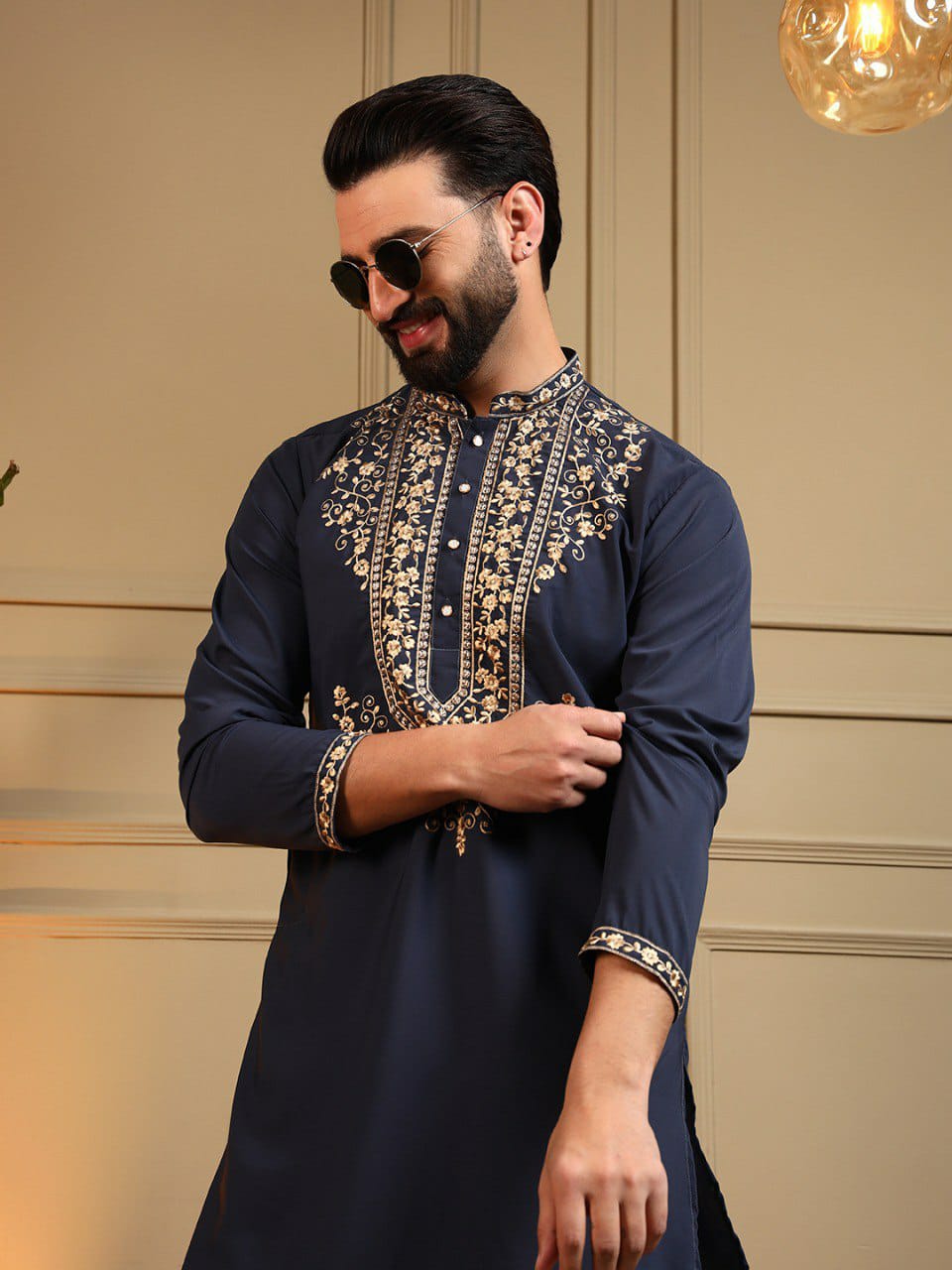 Gents kurta with pyjama Diwali sets