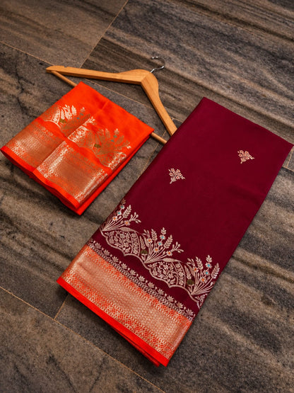 Banarasi Katan traditional soft silk sarees