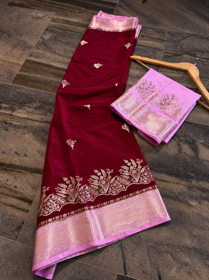 Banarasi Katan traditional soft silk sarees