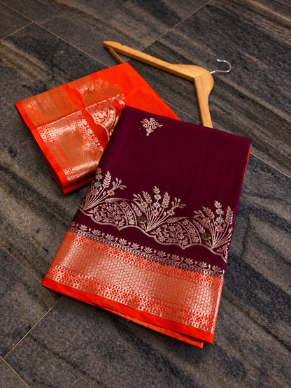 Banarasi Katan traditional soft silk sarees
