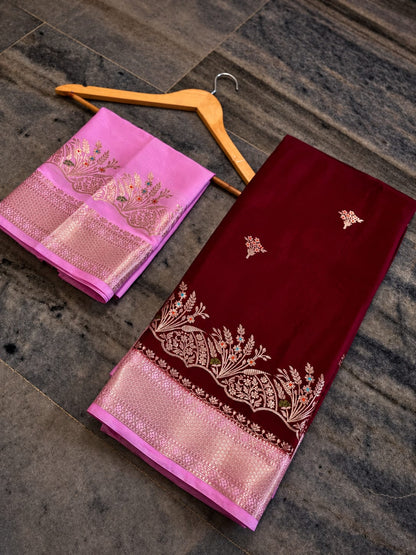 Banarasi Katan traditional soft silk sarees