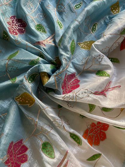 Desginer wear luxe sarees with new work concept