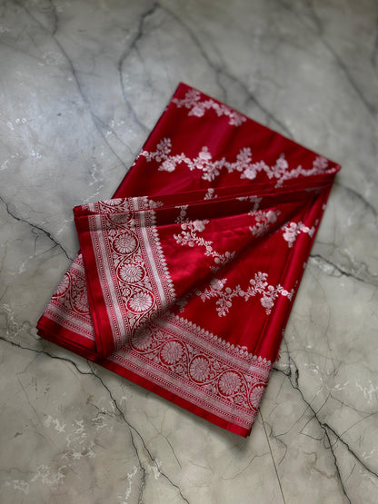 Luxe Pure Banarasi Handloom Mashru silk luxe sarees