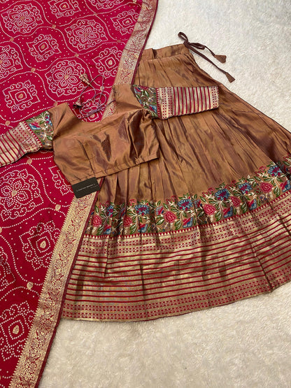 Tissue Paithani Desginer Lehenga