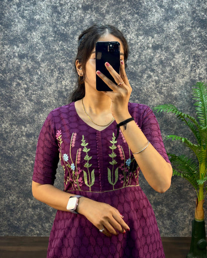 Hakoba embroidery gowns
