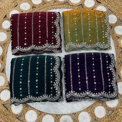 Glamour Trending Handwork luxe  sarees