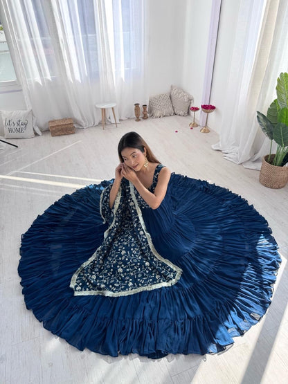 Anarakali Gowns /3 In one Use Set