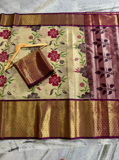 Sravanamasam special Handpaint saree with classic  sarees