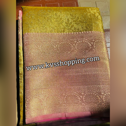 Semi Kanchipuram Banarasi Budget Sarees