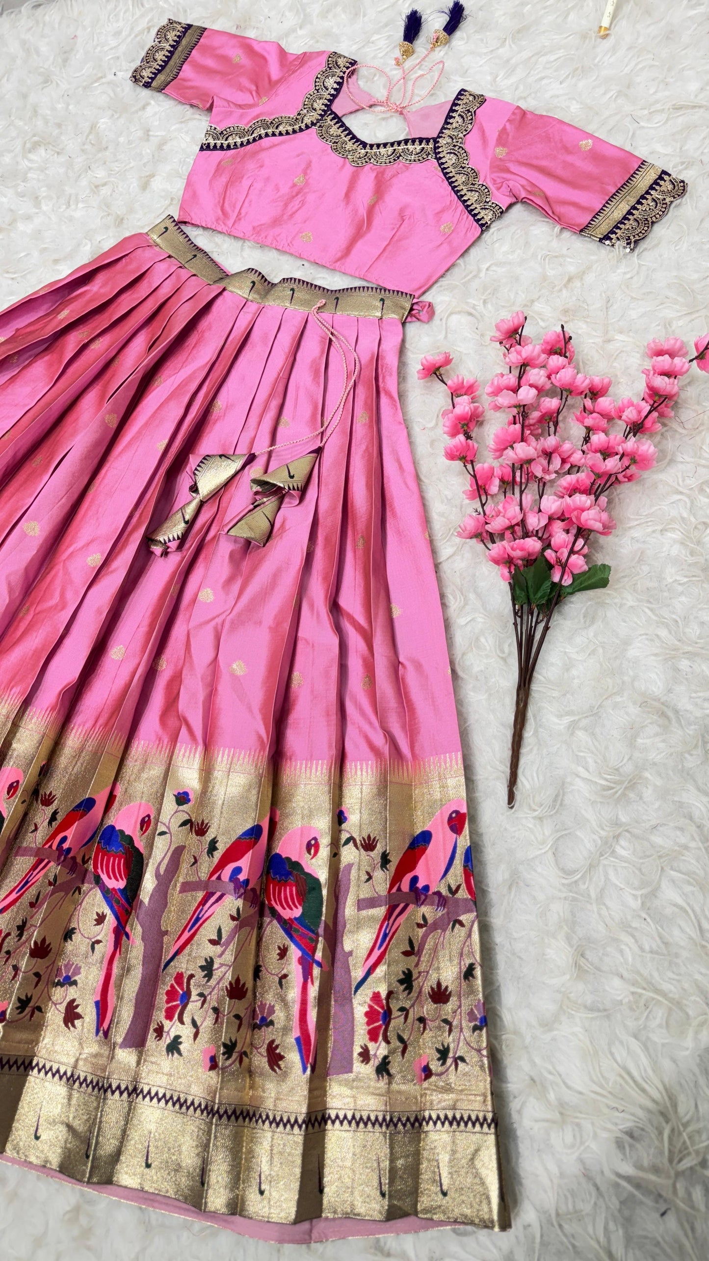 Exquisite Paithani Silk Lehanga