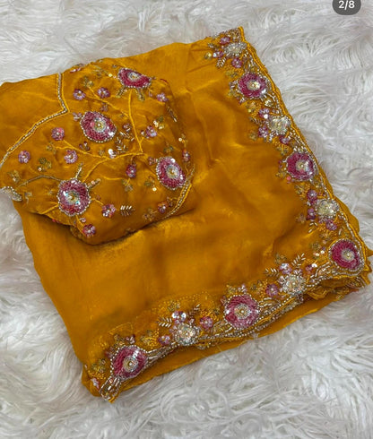 Hand embroidery Haldi Special Elegant Luxe
