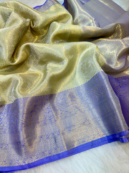 Banarasi Pastel soft tissue sarees