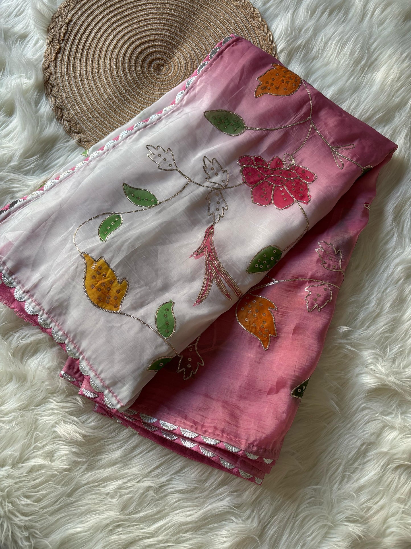 Desginer wear luxe sarees with new work concept