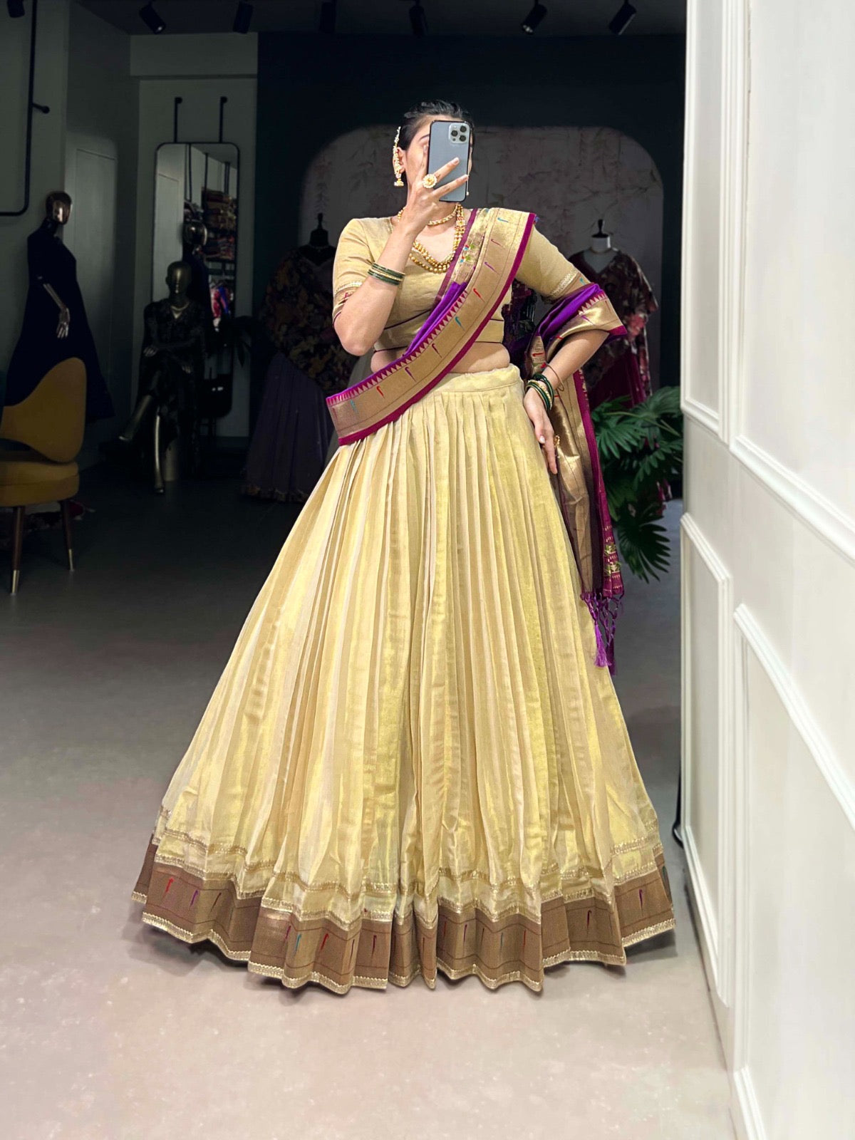 Paithani lehenga set for classy look