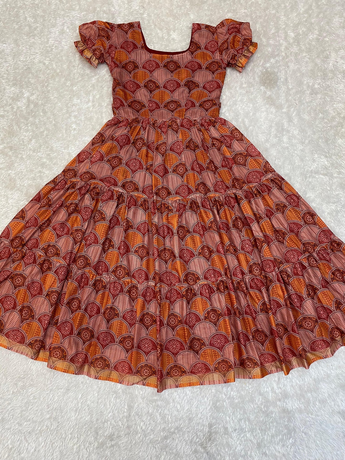 Cotton Silk Printed Gowns