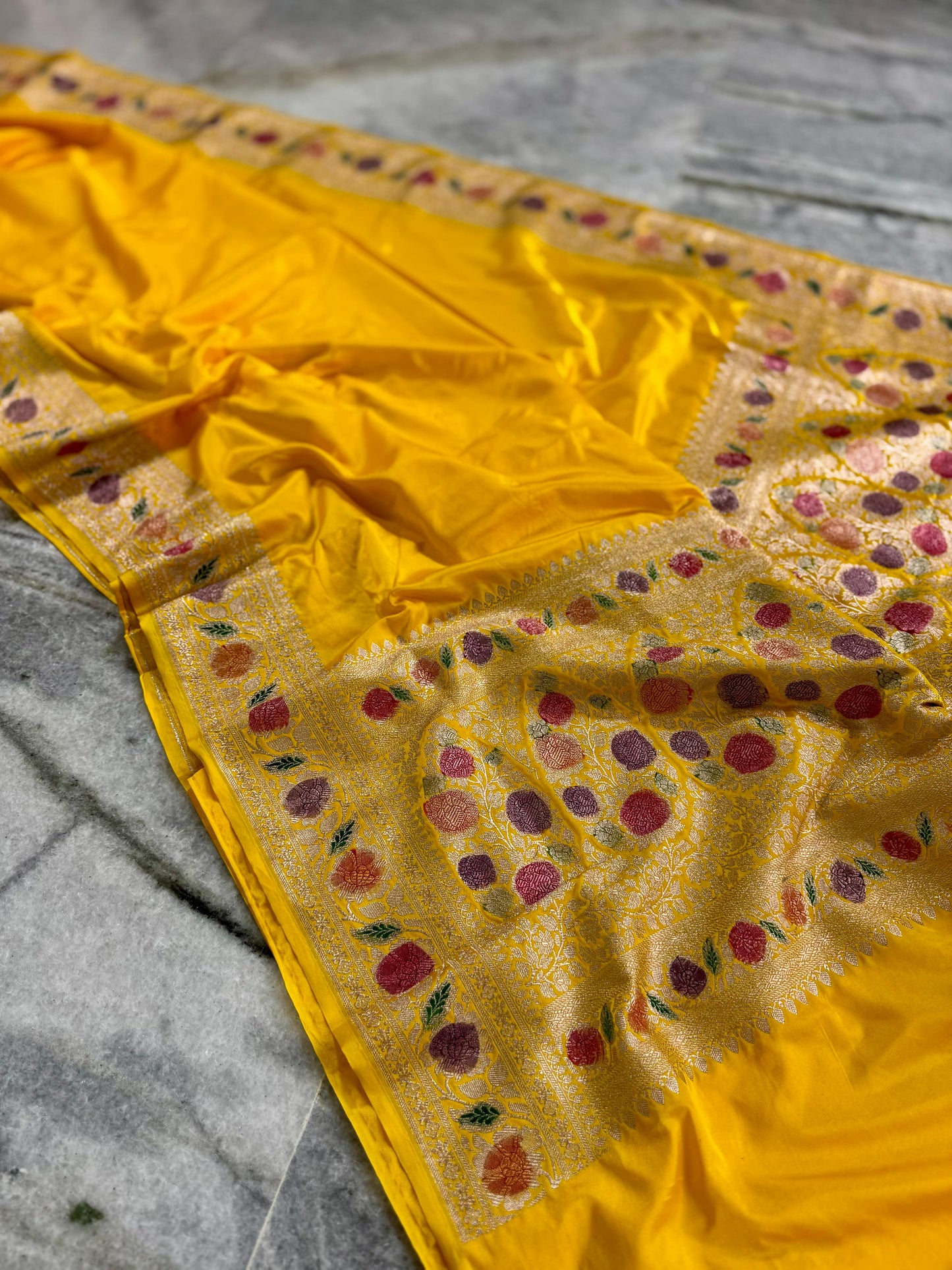 Pure Mashru  Banarasi saree for festival