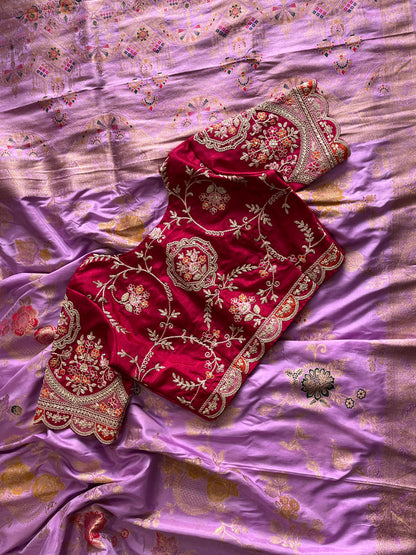 Saree With Stitched Blouse Luxe