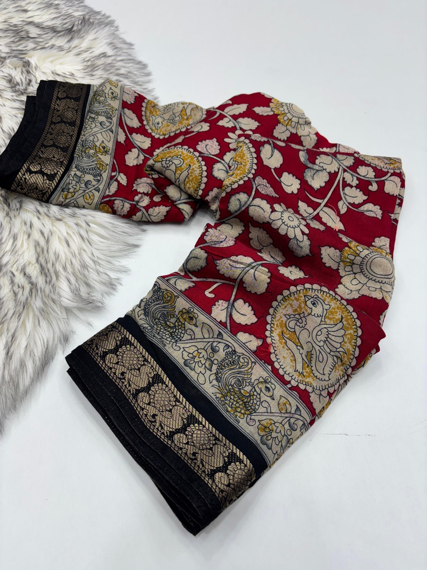 Kalamkari Magalkari viscous silk saree budget