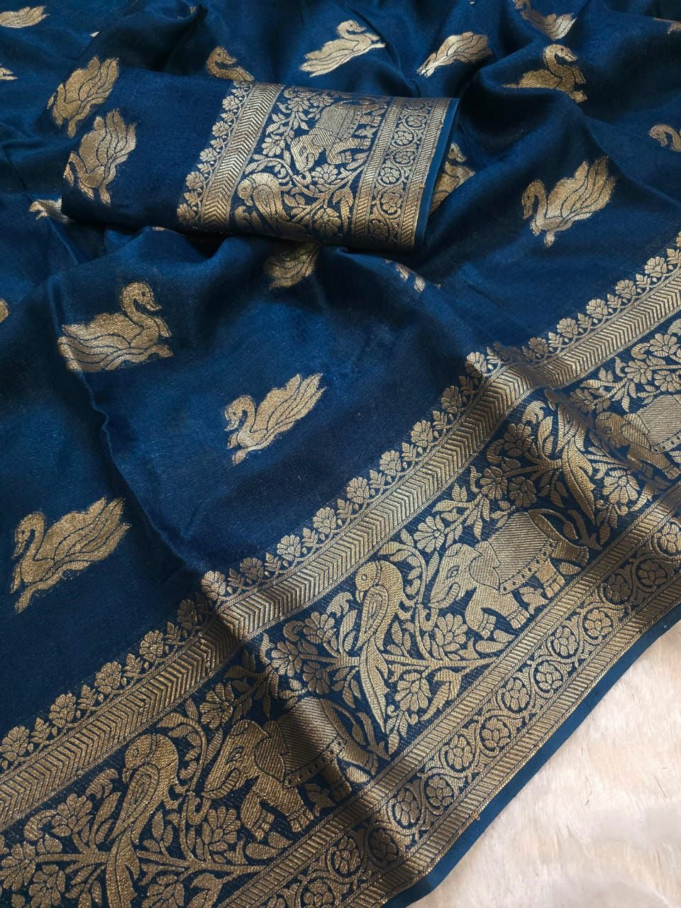 Khadi Viscose Border Sarees