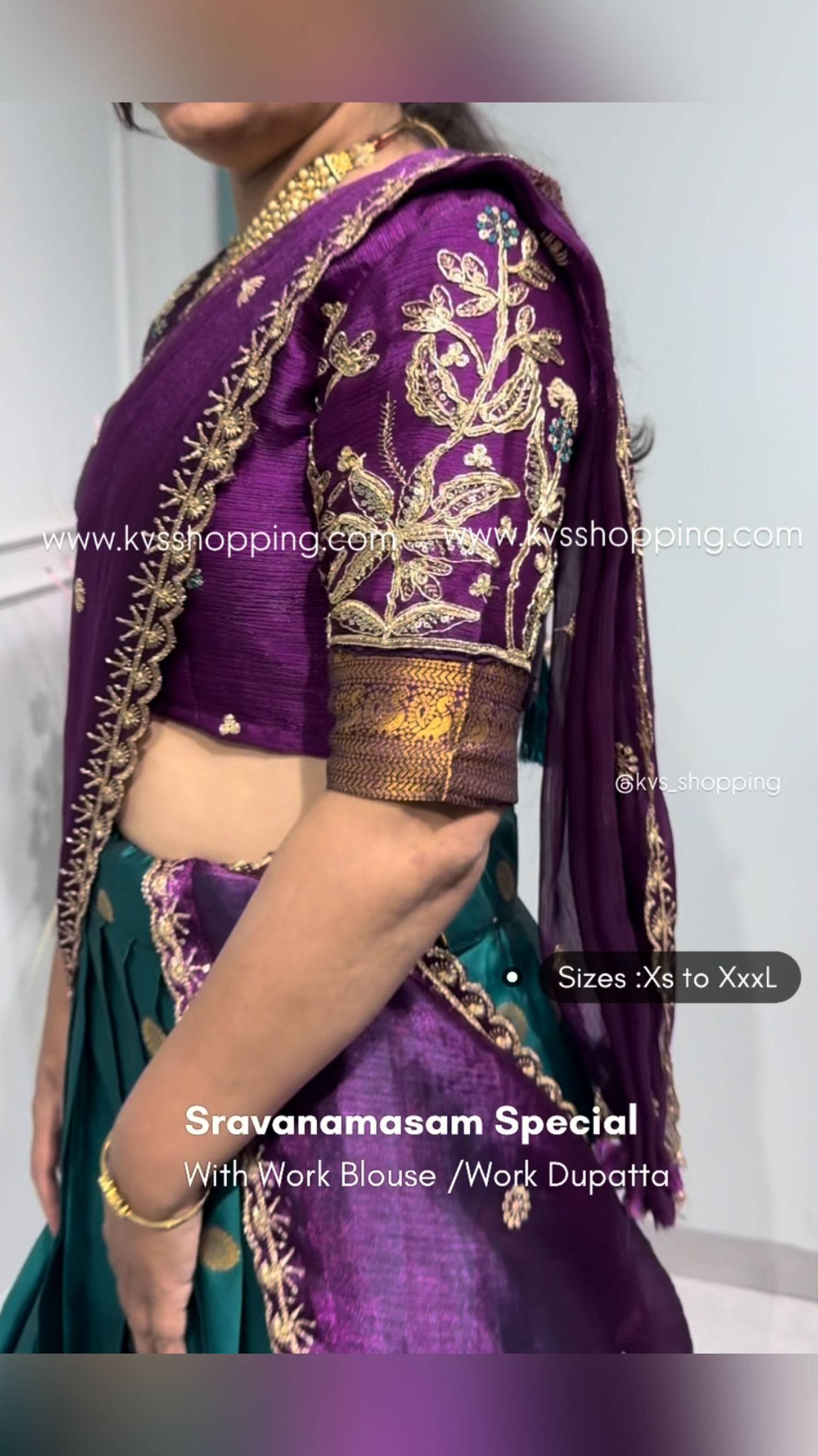 Fully Stitched Sravanamasam Special Lehenga