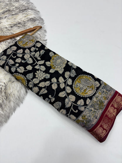 Kalamkari Magalkari viscous silk saree budget
