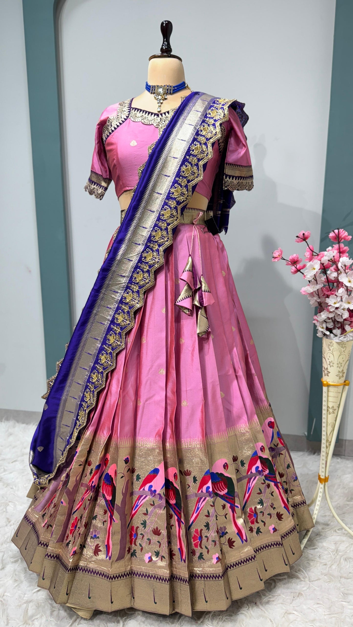 Exquisite Paithani Silk Lehanga