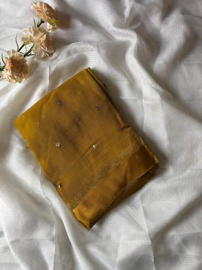Georgette saree with stitched blouse