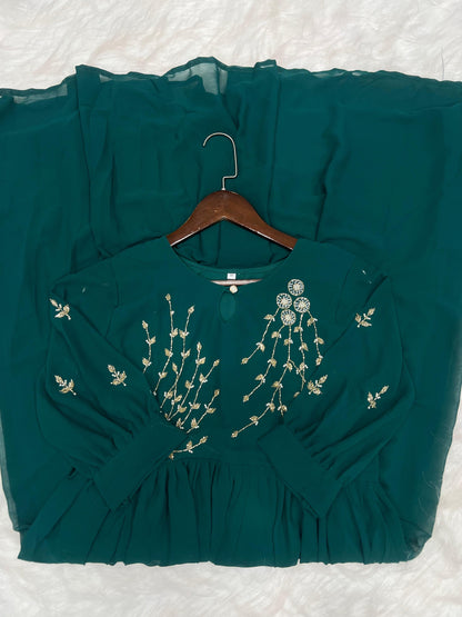 Georgette handwork kurtis
