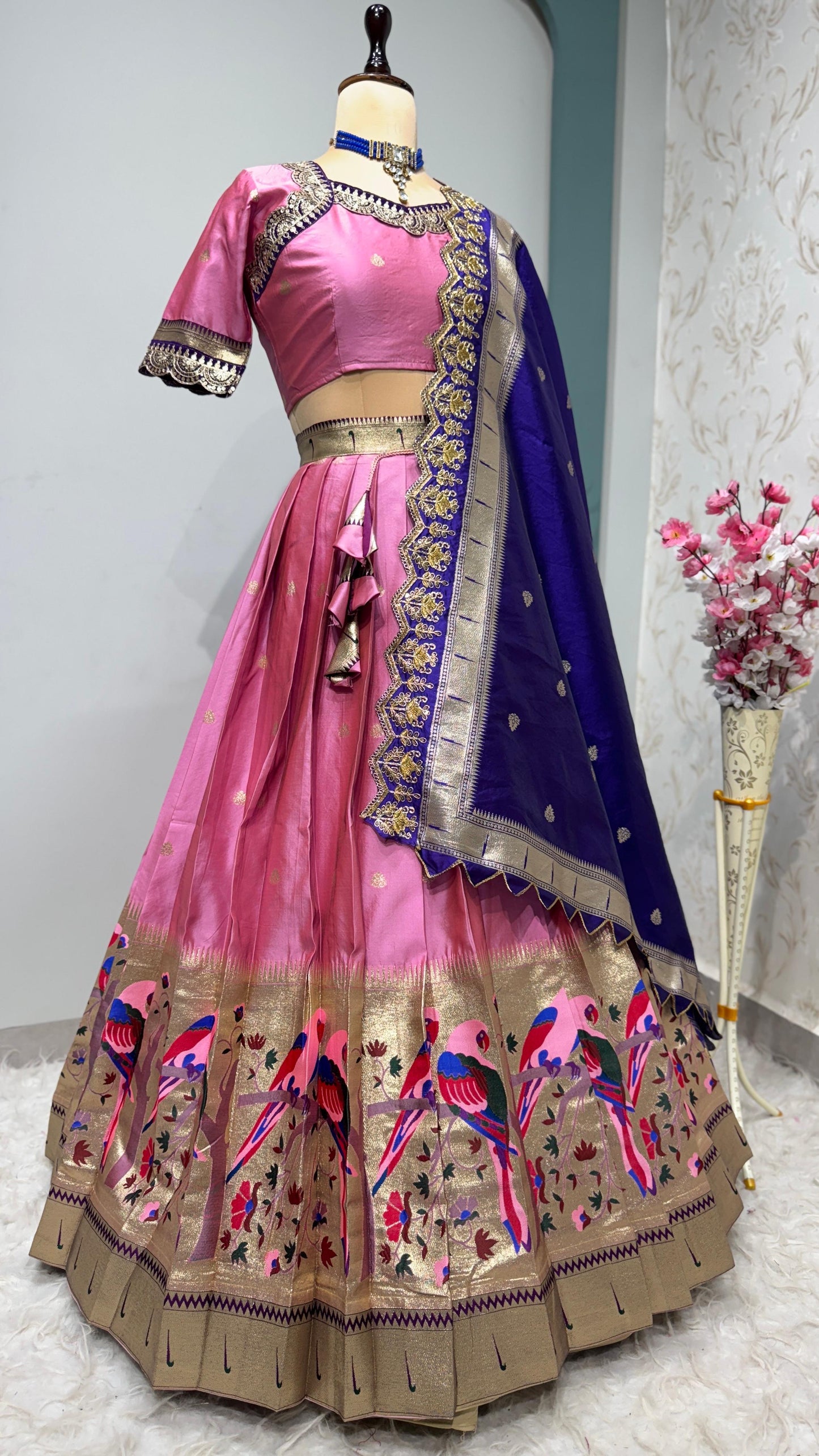 Exquisite Paithani Silk Lehanga