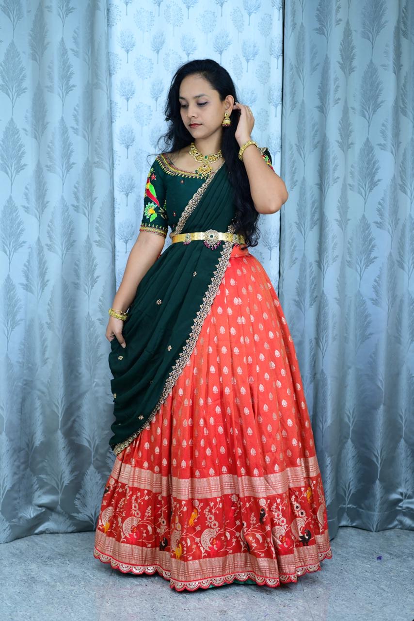 Pure Maggam Lehengas Paithani festival