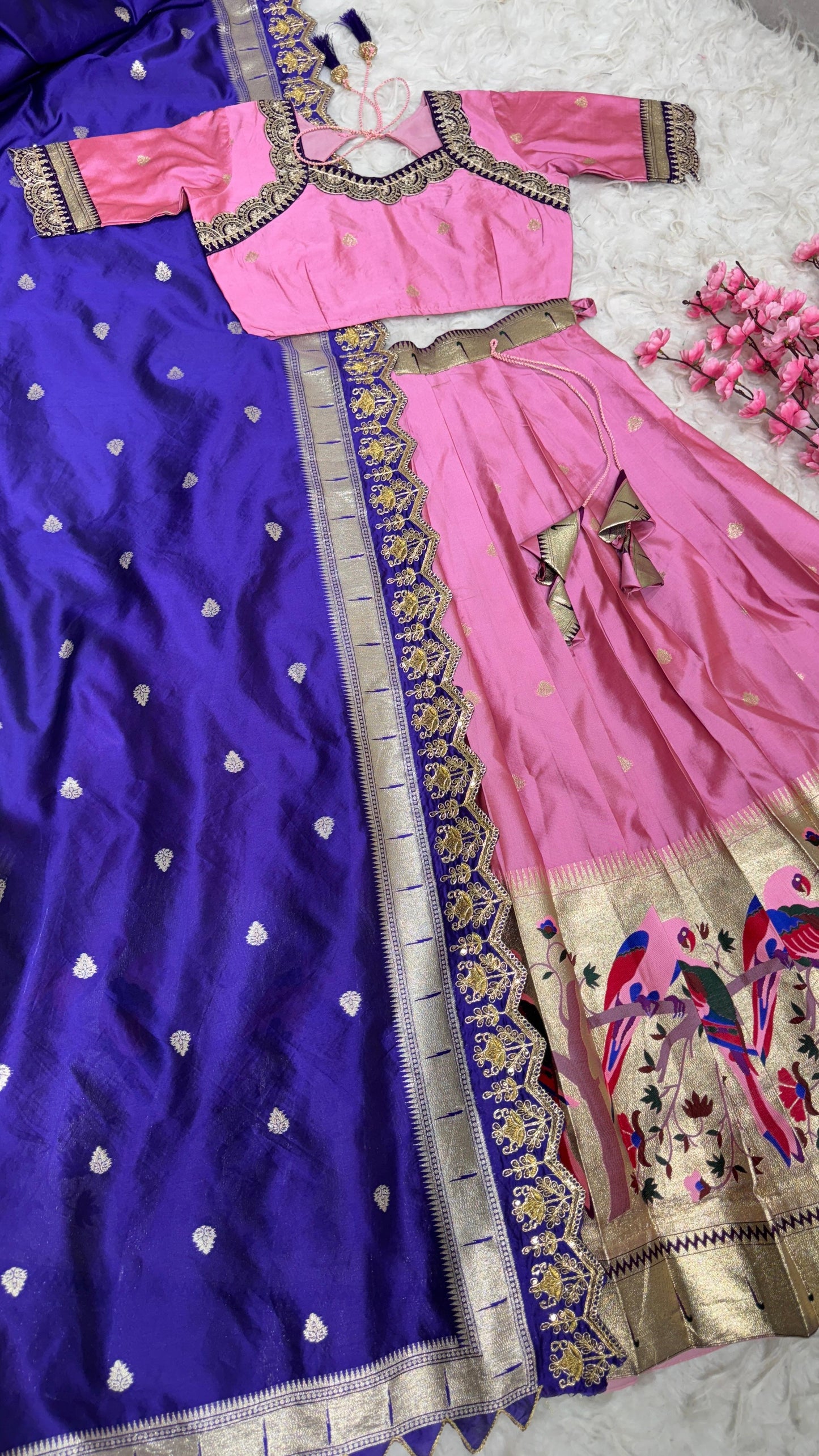 Exquisite Paithani Silk Lehanga