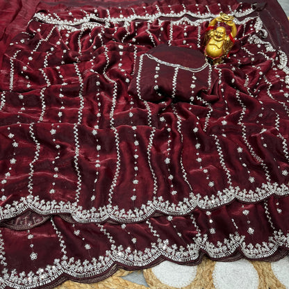 Glamour Trending Handwork luxe  sarees