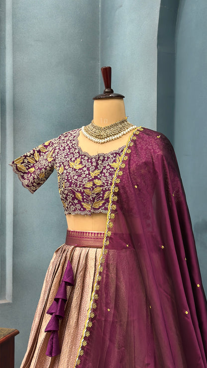 Kanchipuram Stitched Lehenga set
