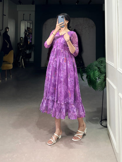 Georgette Floral Gowns for summer