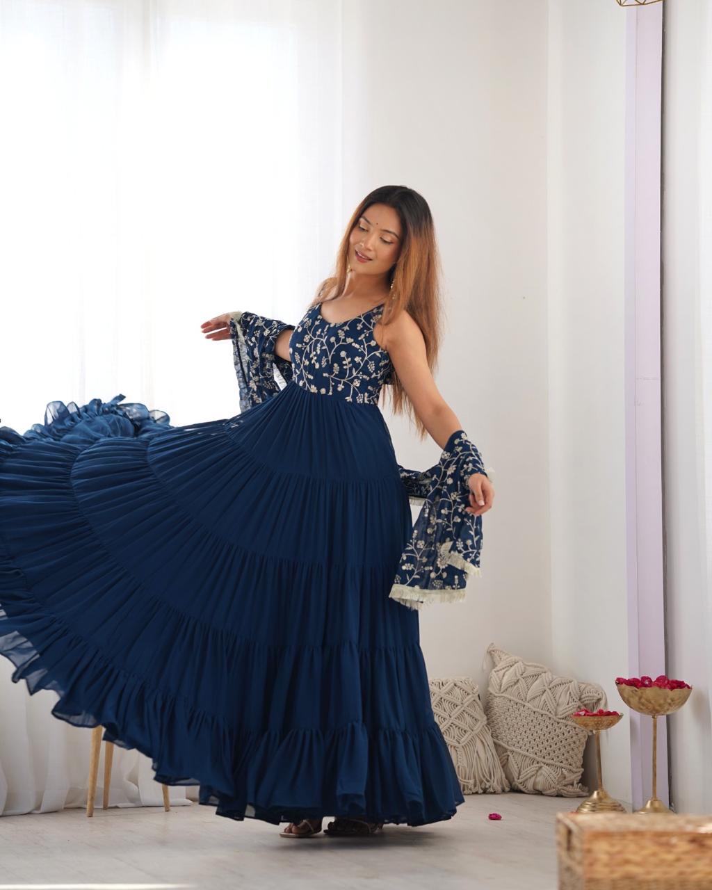 Anarakali Gowns /3 In one Use Set