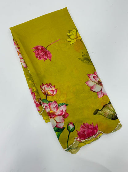 Tulips Georgette Sarees