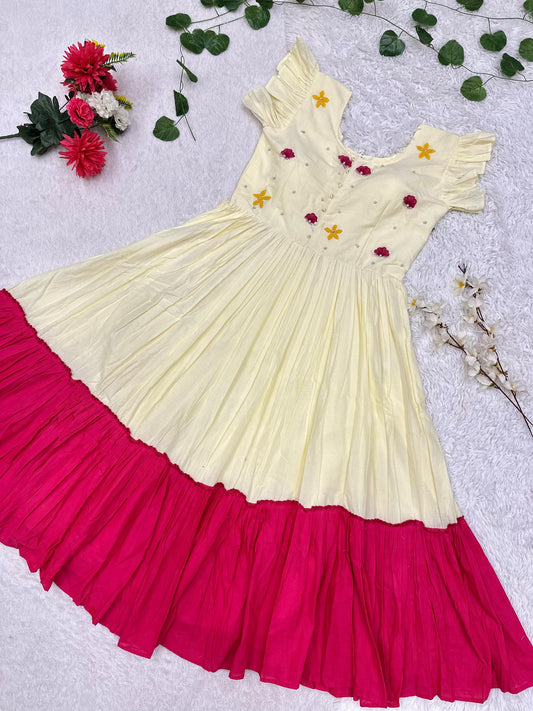 Handwork mull mull cotton gowns