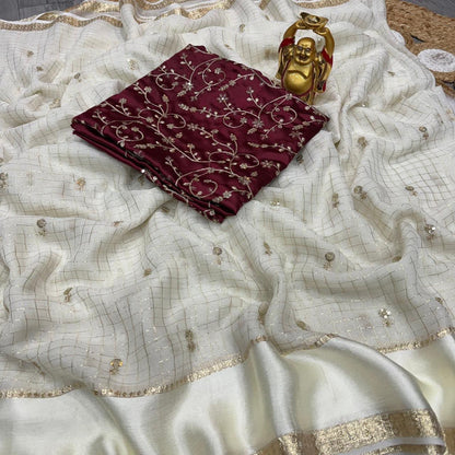 Bhagya Sree mam inspired trending budget saree