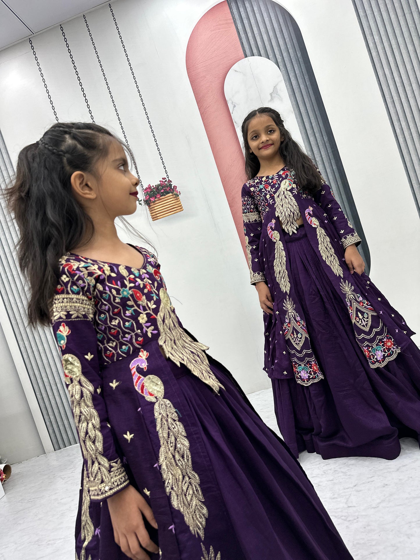 Kids cute peacock Desginer sets