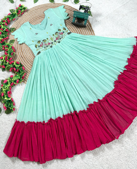 Duel Shade Hand work Gowns