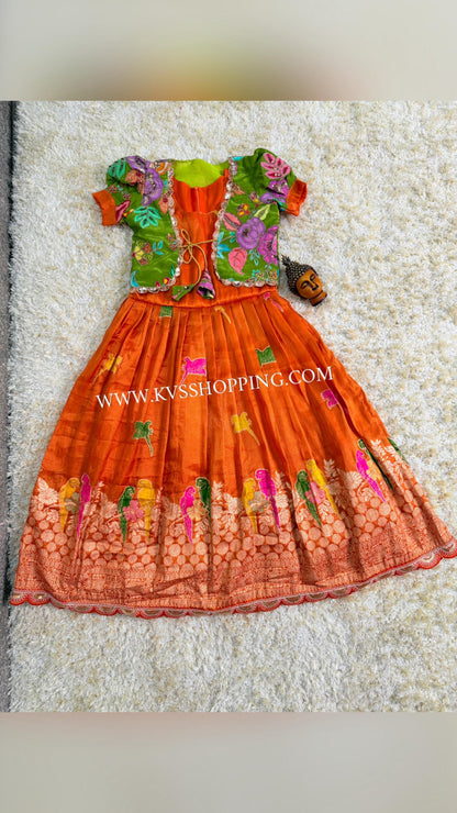 Kids 2 in One gowns Parrot Gowns