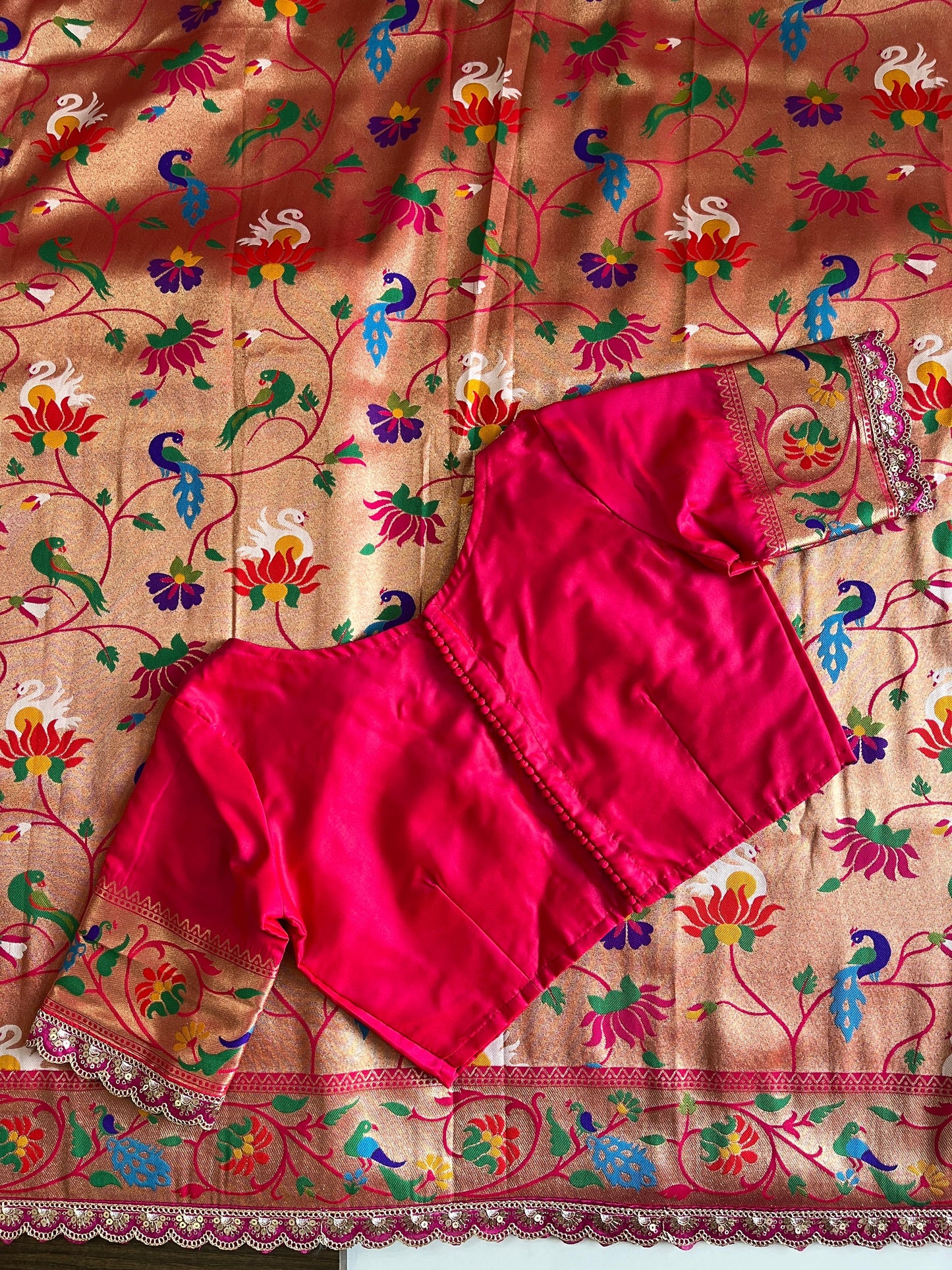 Paithani Luxe saree With Stitched Blouse